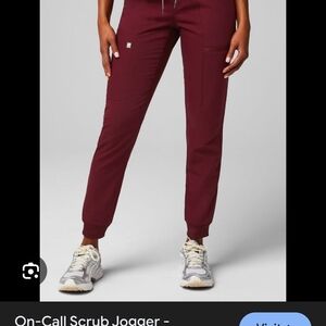 Women's Burgundy Jogger Pants